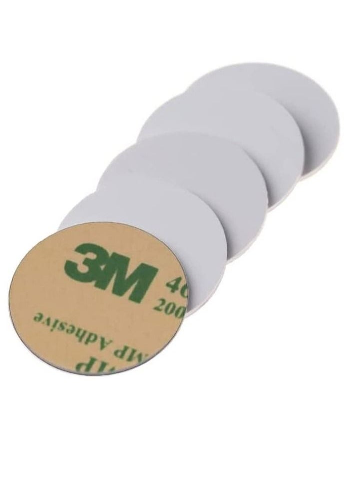 Rubik - 125Khz Rewritable RFID Coin T5577 / T5200 Blank Tag With Adhesive Sticker Plastic Proximity Key Cards for Access Control (10 Pcs) - Image 1