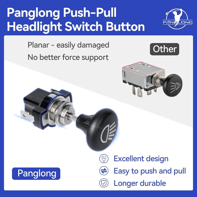 Panglong Golf Cart Push/Pull Headlight Switch Button - Image 5