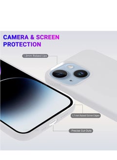 glassology iPhone 14 Plus Case with Magsafe with Scratch Resistant Thin and Slim Classic Shockproof Protection (White)  - Image 3
