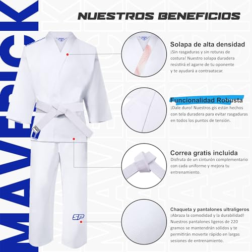 Starpro Karate Gi for Kids & Adults – Lightweight Uniform with Jacket Pants & Free Belt – Ideal for Beginners - Image 3