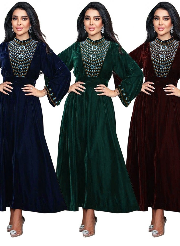 Muslim Lng Sleeve Evening Maxi Dress  - Image 2