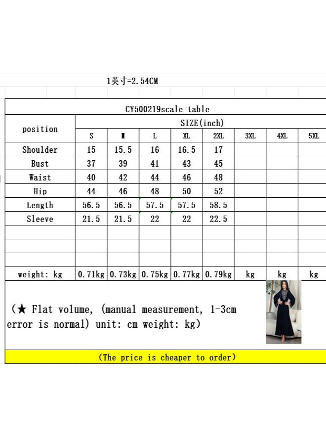 Muslim Lng Sleeve Evening Maxi Dress  - Image 3