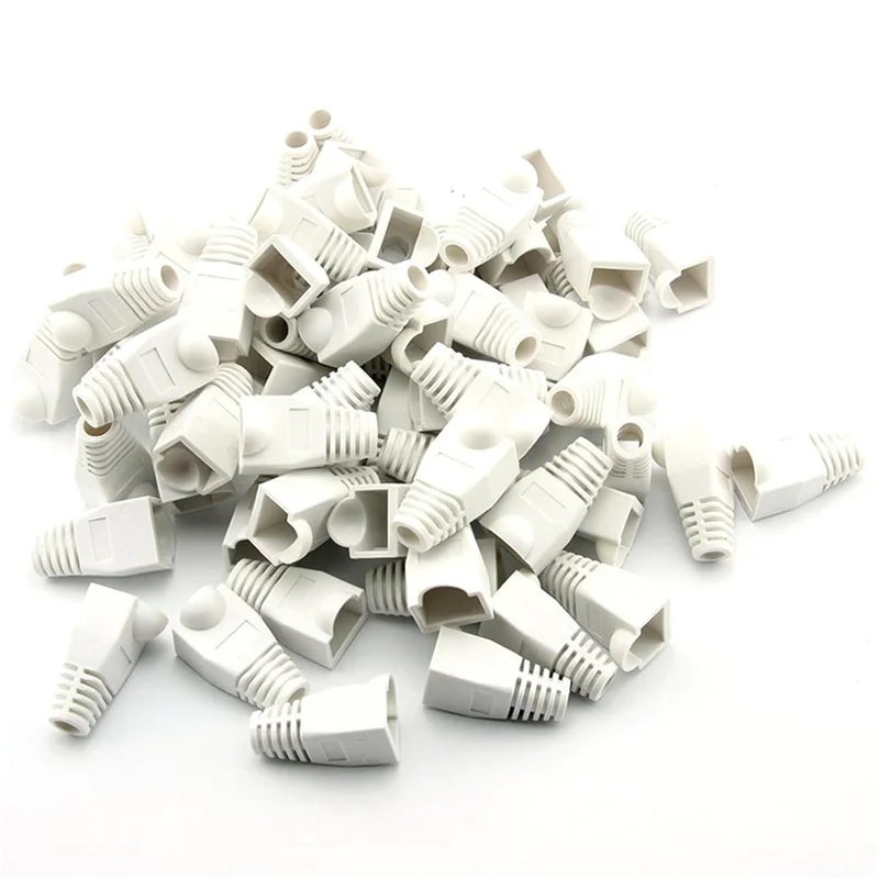 Black RJ45 Strain Relief Boots 300pcs For Cat6 Cat5 Ethernet Network Cable Connector Caps - Image 3