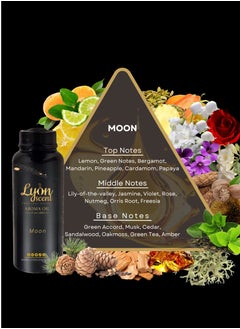 LYON SCENT Lyon Scent Aroma Oil, 100% Pure Oil, Perfume for Air Freshener, Diffuser Aroma, Fragrance Oil, Air Freshener Oil refill, Essential Scented Oil, Luxurious Scent (MOON)  - Image 2