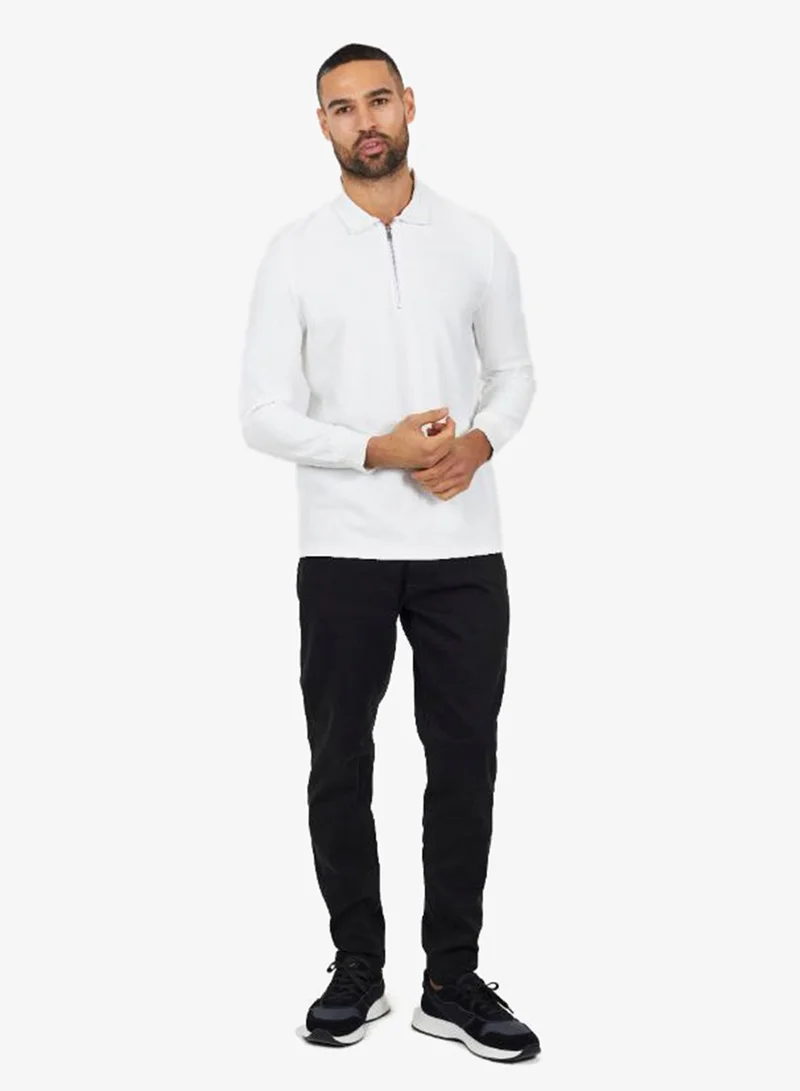 Brave Soul  MENS COTTON TWILL CHINO FIXED BUTTON WAIST WITH ZIP FLY. PU BRANDED BACK PATCH for Men | Best Price UAE