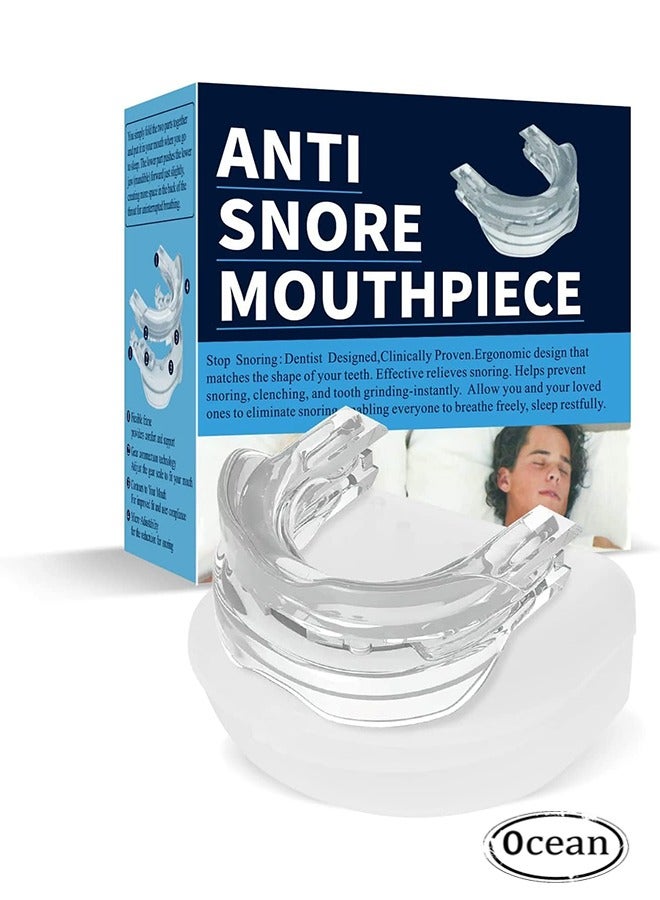 Ocean Anti Snoring Mouthpiece, Anti Snoring Device, Anti Snoring Mouth Guard, Snoring Reduction Solution, Comfortable and Adjustable for Men and Women, Naturally Stop Snoring, Give You a Good Night's Sleep  - Image 1