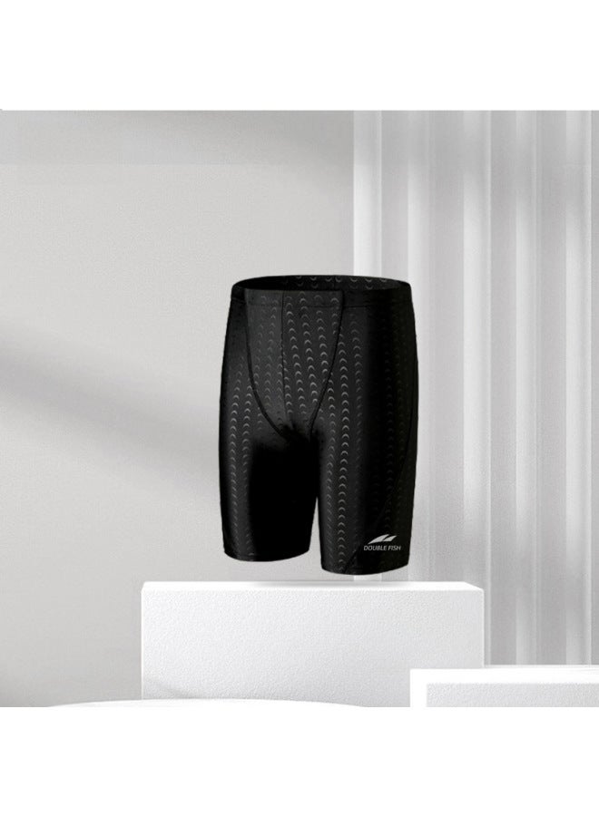 إسكدنيا بدلة سباحة رجالية تشبه سمكة القرش مقاس كبير من خمس نقاط سريعة الجفاف ومضادة للإحراج للحماية من الشمس، ملابس سباحة احترافية - اللون: سمك القرش المقلد - قطعة واحدة - - Image 1