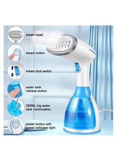 Dream Zone Mini Handheld Portable Garment Steamer 1.1 kg 1500 W CU-141 White/Blue  - Image 2