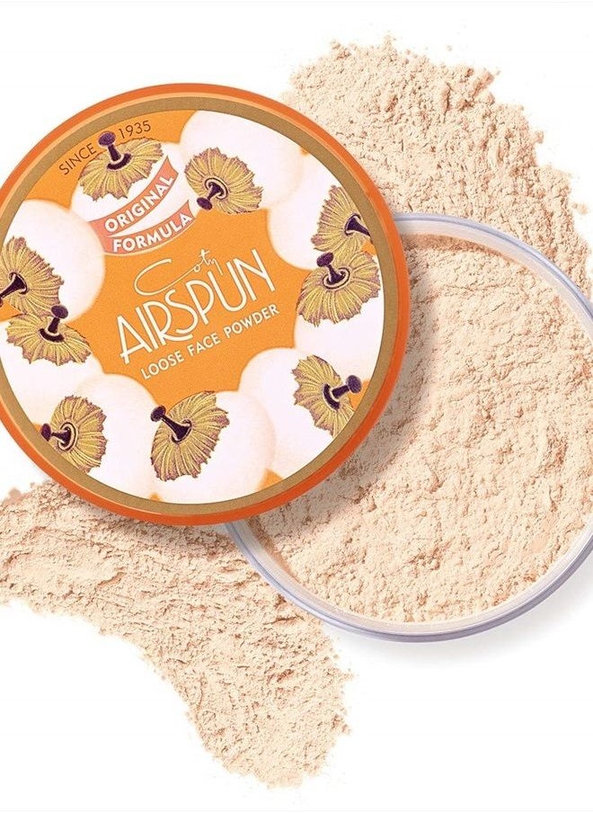 Airspun - Coty Airspun Loose Face Powder, Translucent, Pack of 1 - Image 1
