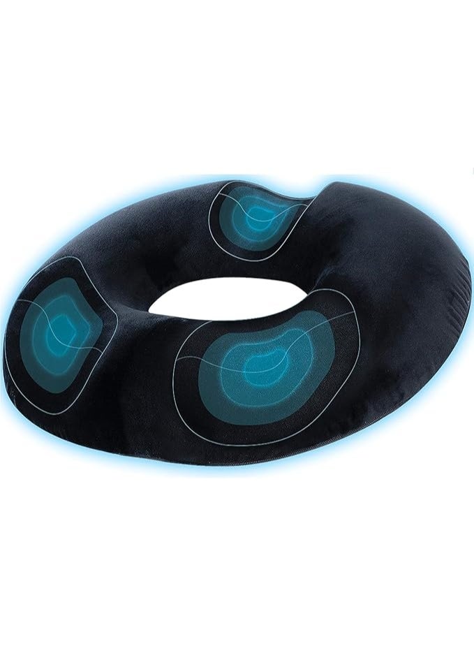 مخدة دونات ميموري فوم لدعم آلام العصعص والظهر والبواسير وما بعد الولادة – مريحة للاستخدام اليومي وكراسي المكتب - Image 2