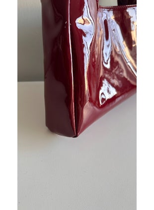 Tekno Trust Single Sophia Baguette Bag Patent Leather Claret Red Casual/daily No Faux Leather Leather Small Size All Ages  - Image 2