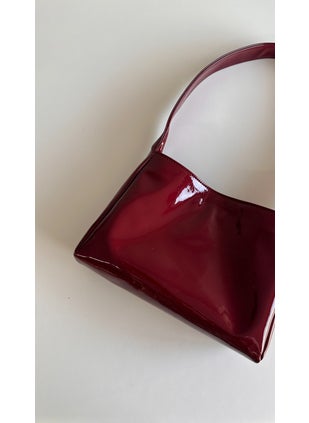 Tekno Trust Single Sophia Baguette Bag Patent Leather Claret Red Casual/daily No Faux Leather Leather Small Size All Ages  - Image 3