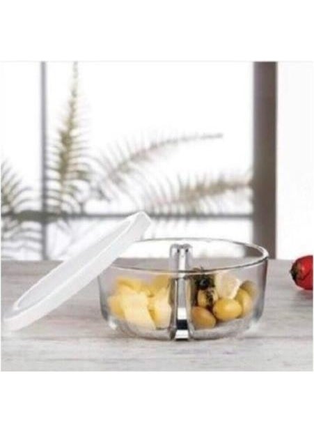 Paşabahçe - Polar Glass Storage Container with Partitions, Set of 3 - Image 1