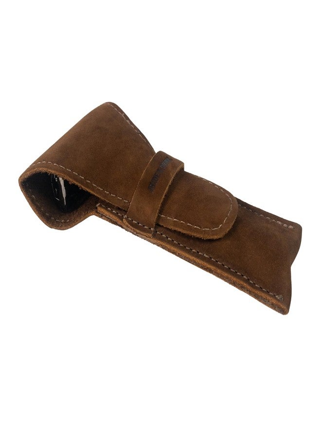 Hide & Drink, Leather Safety Razor Case, Shaving Accessories, Personal Care Essentials, Handmade (Swayze Suede) - Image 5