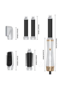 General Five-in-one multifunctional hot air comb set household styling straight curling automatic curling iron hair dryer comb  - Image 5
