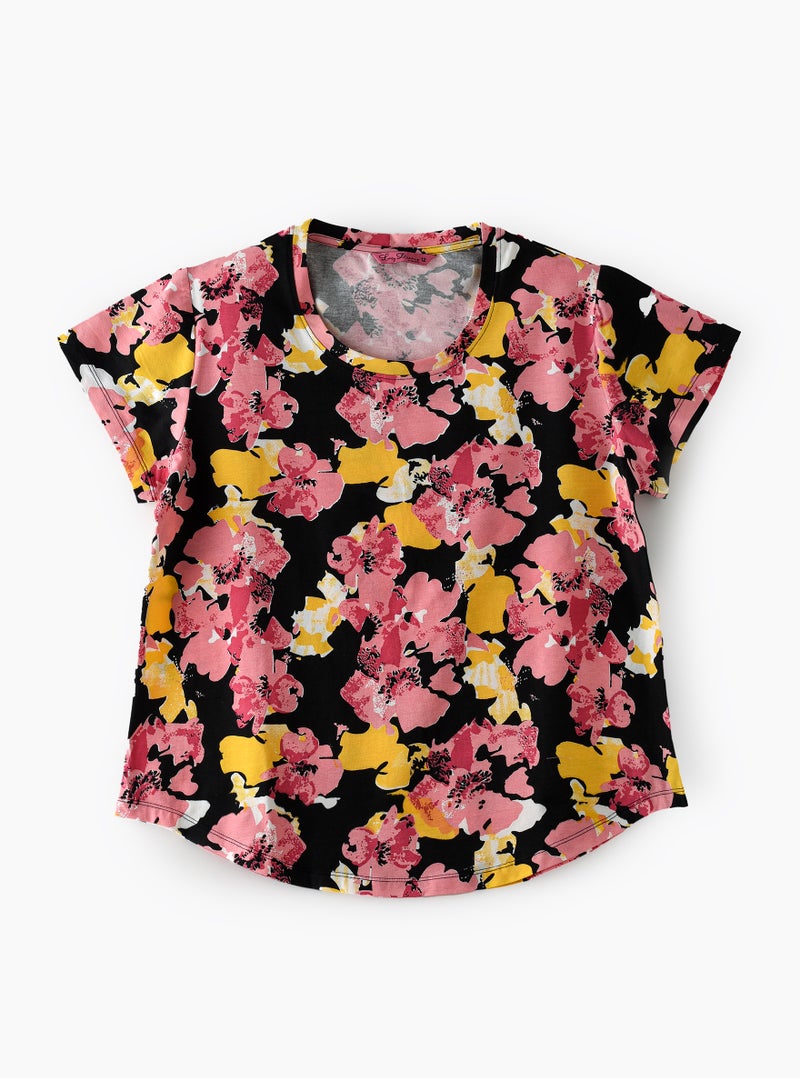 Lacy Dreams AOP KNIT TOP - Image 1