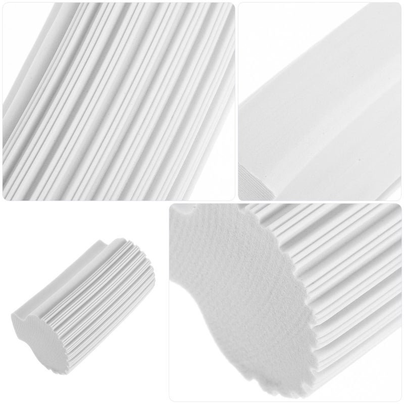 High Density Absorbent Sponge with Handle Gray Round Base 2pcs Multi Functional Cleaning for Kitchen Car Dishwashing - Image 4