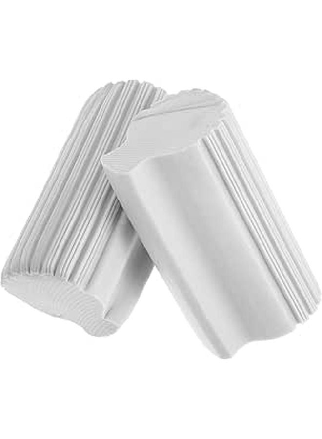 High Density Absorbent Sponge with Handle Gray Round Base 2pcs Multi Functional Cleaning for Kitchen Car Dishwashing - Image 1