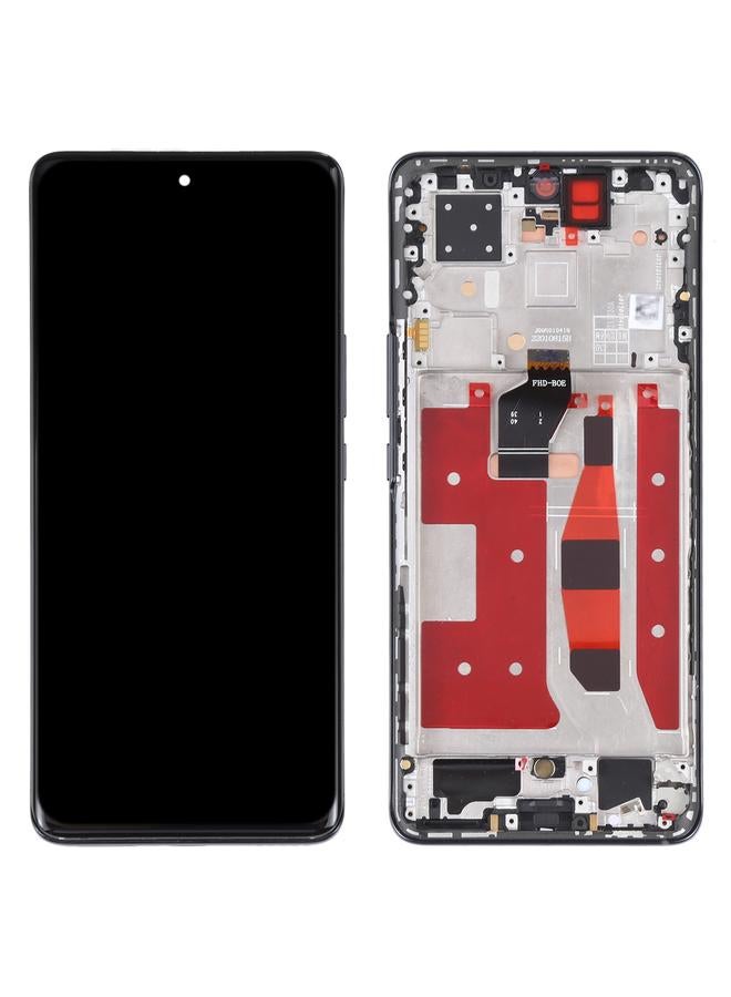 erorex Replacement Original OLED LCD Screen for Honor 60 Pro Digitizer Full Assembly with Frame Black - Image 2