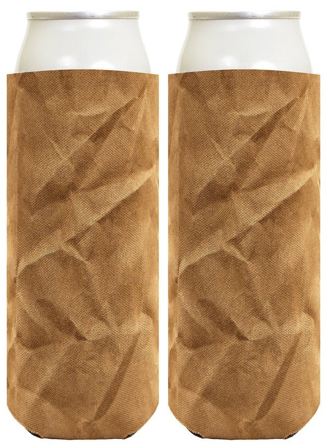 ذيس وير حقيبة ورقية بنية اللون على شكل علبة مشروبات، هدية طريفة، عبوة من قطعتين، متعددة الاستخدامات - Image 1