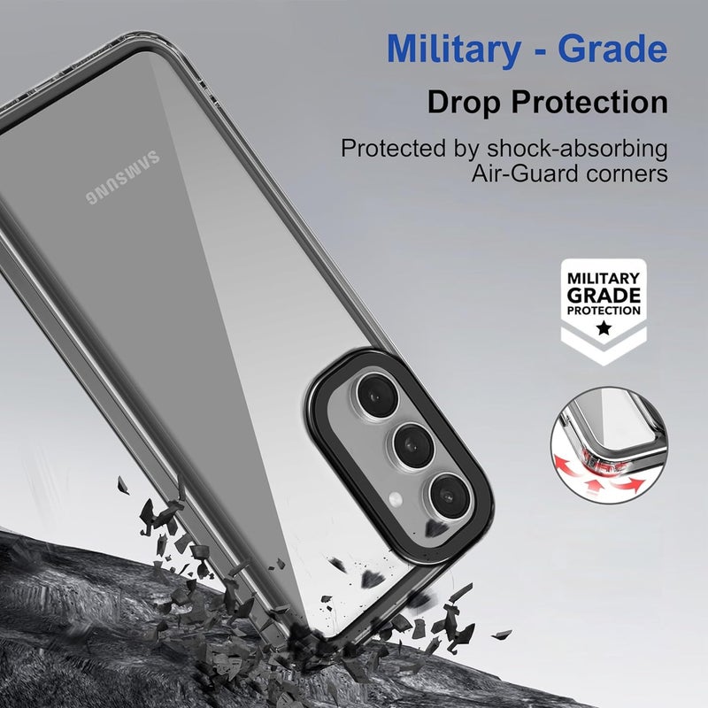 ZAPCASE Back Case Cover for Samsung Galaxy S24 5G | Compatible for Samsung Galaxy S24 5G Back Cover | Case Cover with Camera Protection | (TPU + PC | Translucent Black) - Image 3