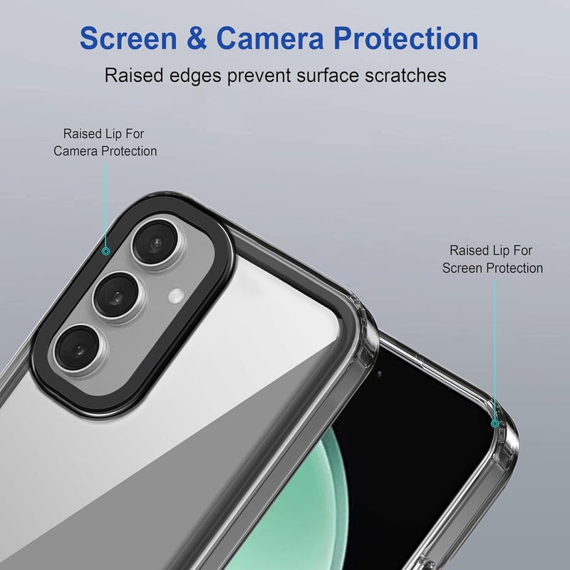 ZAPCASE Back Case Cover for Samsung Galaxy S24 5G | Compatible for Samsung Galaxy S24 5G Back Cover | Case Cover with Camera Protection | (TPU + PC | Translucent Black) - Image 4
