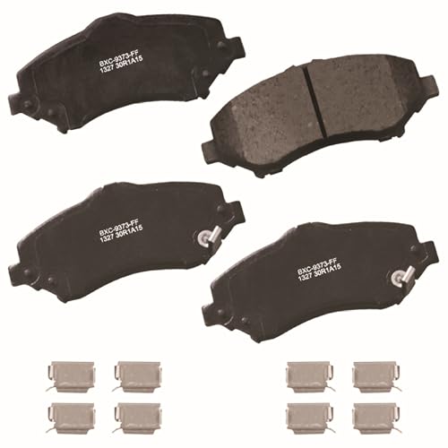 Bendix Priority1 SBC1327 Ceramic Front Brake Pads for Select Models Chrysler Town Country Dodge Grand Caravan Journey Nitro Jeep Liberty Wrangler JK Ram CV Volkswagen Routan