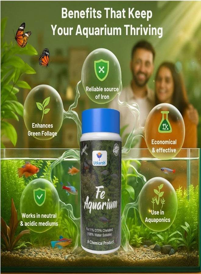 Utkarsh أوتكاراش في-أكواريوم (حديد - 11% DTPA مخلبي 100% قابل للذوبان في الماء) (250 جم؛ عبوة واحدة) - Image 5