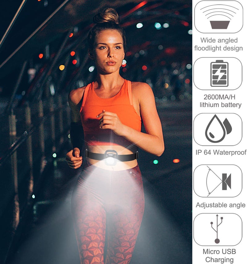 Suptig Outdoor Night Running Lights for Running Camping Hiking Jogging Outdoor Adventure- Hands-Free, Bright and Water-Resistant - Image 3