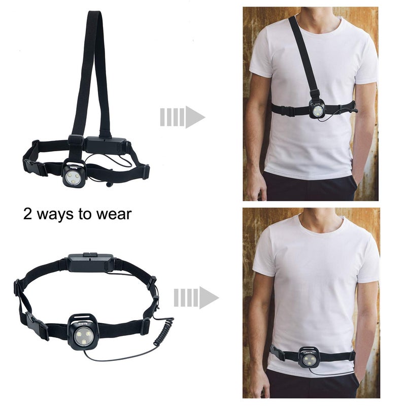 Suptig Outdoor Night Running Lights for Running Camping Hiking Jogging Outdoor Adventure- Hands-Free, Bright and Water-Resistant - Image 2