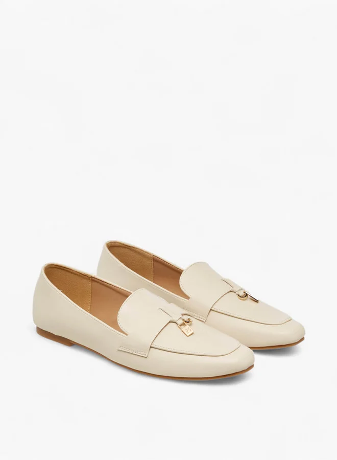 Flora Bella By Shoexpress Metal Accent Slip-On Loafers