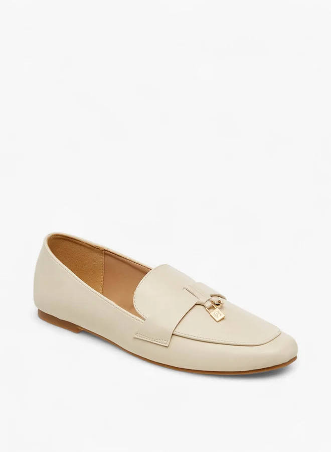 Flora Bella By Shoexpress Metal Accent Slip-On Loafers