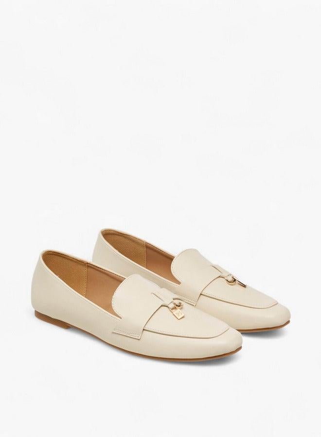 Flora Bella By Shoexpress Metal Accent Slip-On Loafers - Image 3