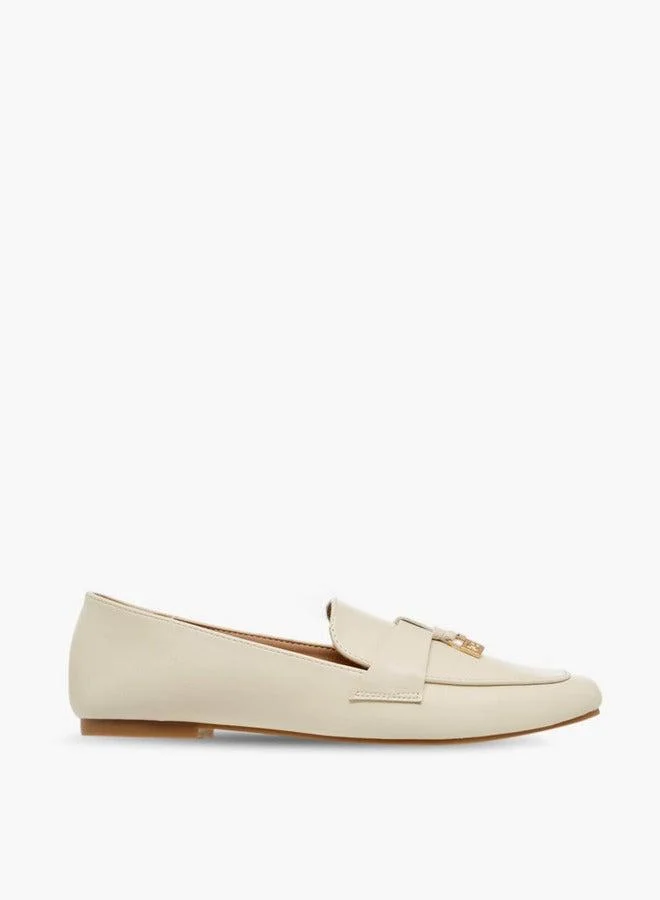 Flora Bella By Shoexpress Metal Accent Slip-On Loafers