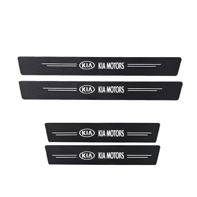 WISKA Car Door Strip Carbon Fiber Wrap Sill Anti Scratch Stickers Tape Exterior Accessories All for Seltos, Sonet, Carens, Carnival, EV6, EV9, Clavis - Image 1