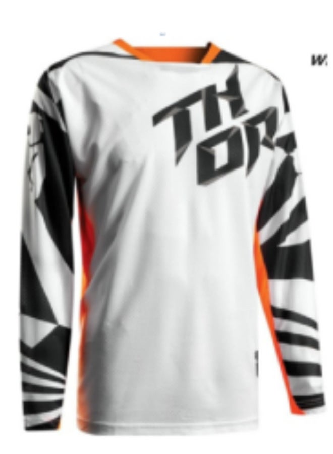Speed Descent Fashion Brand Off-road Riding Suit Quick-dry Long-sleeved T-shirt Summer Mountain Motorcycle Suit