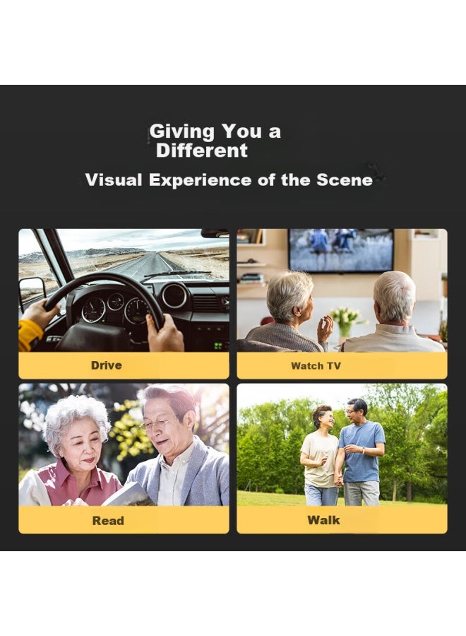 Caxman Blue Light Blocking Reading Gl With Gold Frame For Men And Women, Prescription High-definition Elderly Gl, Premium - Image 1