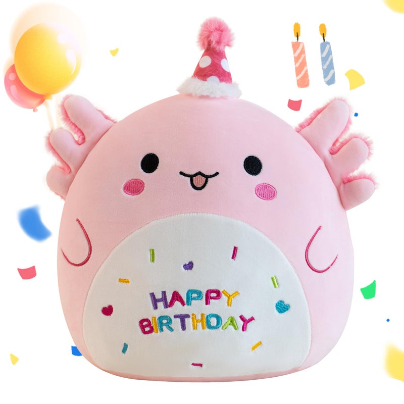 Gudisi Axolotl Plush Adorable Axolotl Stuffed Animals Soft Birthday Gift Axolotl Plushies Pillow for Kids Boys Girls Pink 12 inch - Image 2