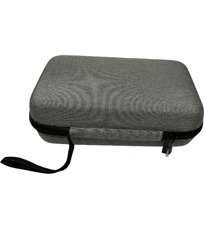 Grey EVA Cable Storage Bag With Multiple Compartments For USB Charging Cables Power Banks And Accessories Portable Travel And Office Organizer With Secure Zipper Closure - Image 1