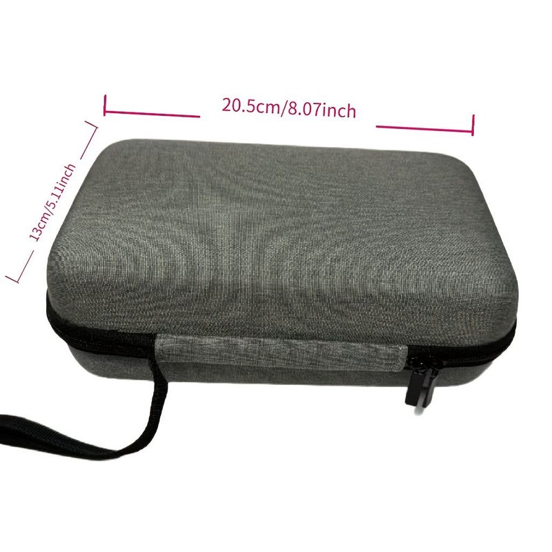 Grey EVA Cable Storage Bag With Multiple Compartments For USB Charging Cables Power Banks And Accessories Portable Travel And Office Organizer With Secure Zipper Closure - Image 4