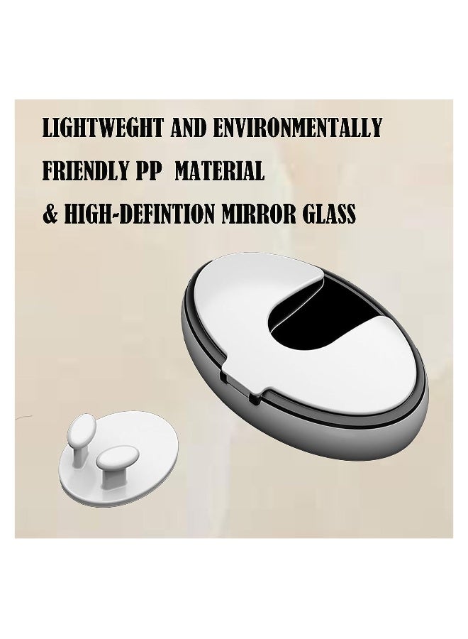 عام Hair Dryer Holder with Mirror, Self Adhesive Hair Dryer Holder Wall Mounted, Foldable Hair Blow Dryer Rack, Hair Tool Organizer for Curling Iron Compatible with Most Hairdryers - Image 4