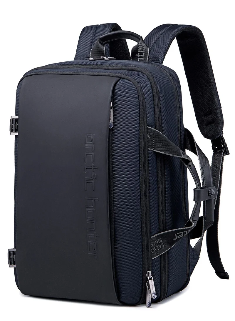 أركتيك هانتر Travel Backpack with Expandable Pocket 30L Backpack Built in Convertible Handbag for 17-inch Laptop 4 Level Water-resistant Anti-theft Laptop Backpack for Office Travel B00540 Blue