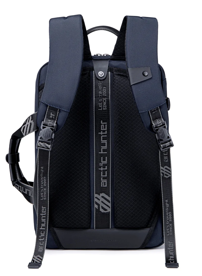 أركتيك هانتر Travel Backpack with Expandable Pocket 30L Backpack Built in Convertible Handbag for 17-inch Laptop 4 Level Water-resistant Anti-theft Laptop Backpack for Office Travel B00540 Blue