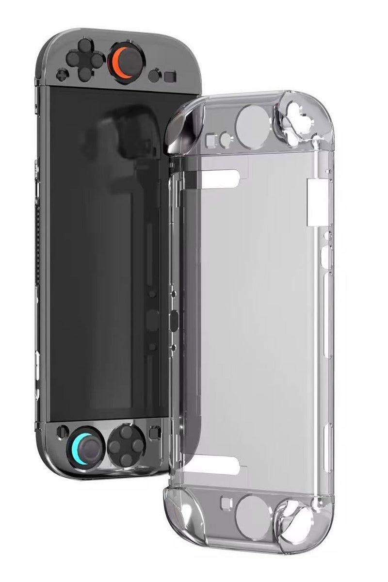 Clear Protective Case for Nintendo Switch 2(2025), Dockable Crystal Case Cover Accessories with Detachable Joycon, Transparent Slim Cover Compatible with Switch 2 Console, Split Design (black) - Image 1