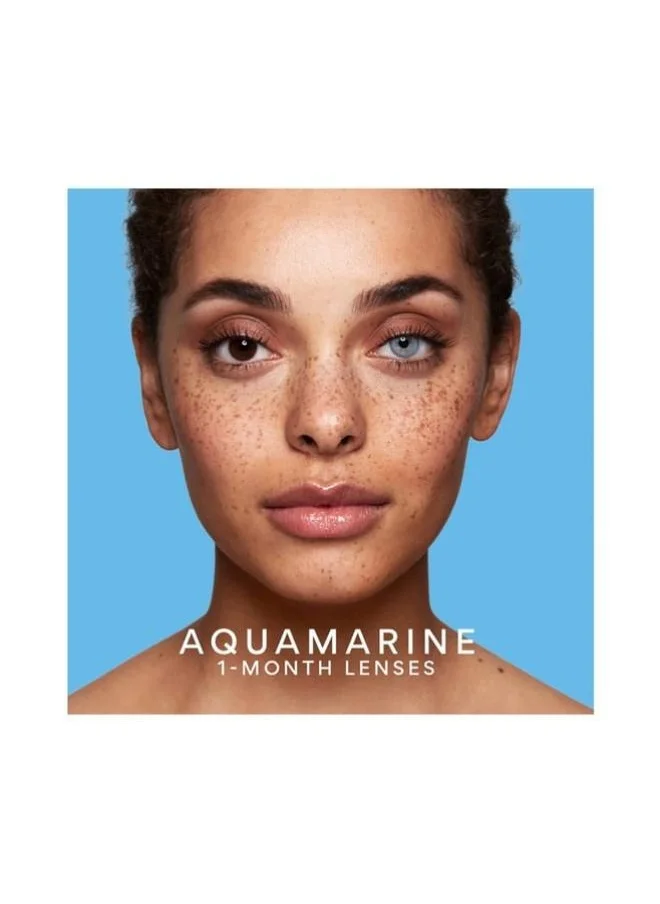 سواتي Cosmetics Coloured Contact Lenses  Aquamarine 1 Months