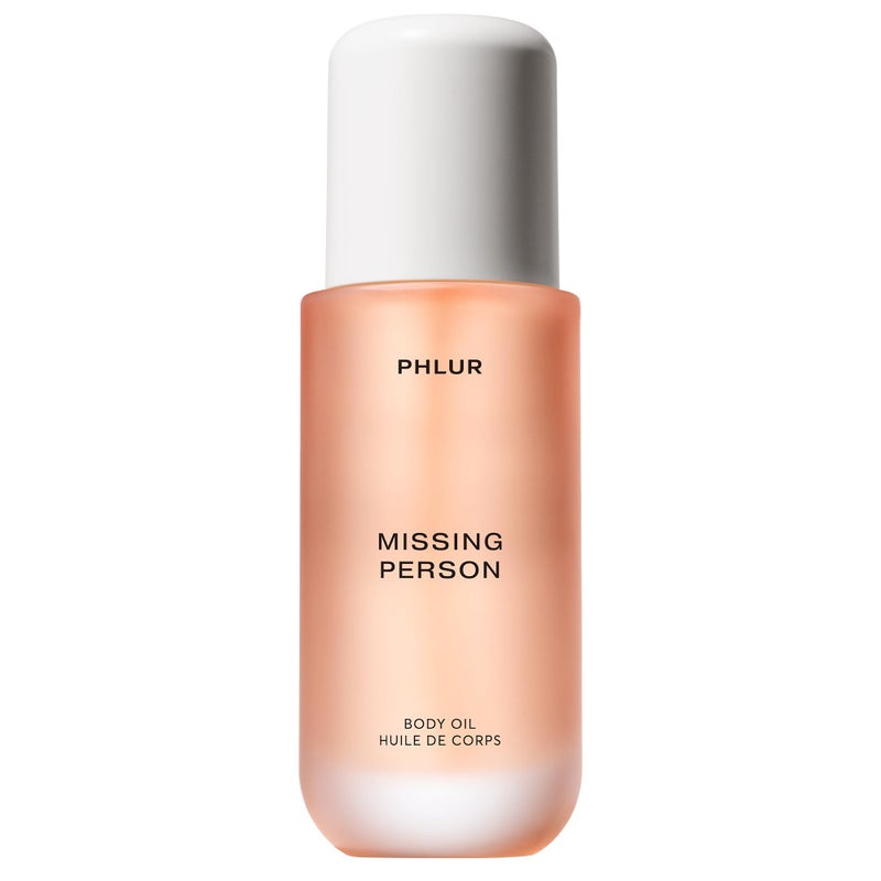 PHLUR Missing Person Body Oil For Women Men Lightweight Nourishing With CeramideRich Oils SkinMimicking Lipids Bergamont Musk Orange Sandalwood Floral Scented Body Oil 4 Fl Oz