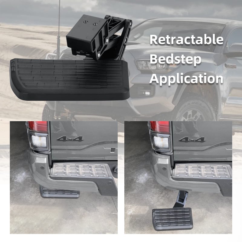 Tomanic PT392-35100 Rear Bumper Step Compatible with Toyota 12-22 Tacoma (2012 2013 2014 2015 2016 2017 2018 2019 2020 2021 2022) Retractable Truck Bed Step - Image 5