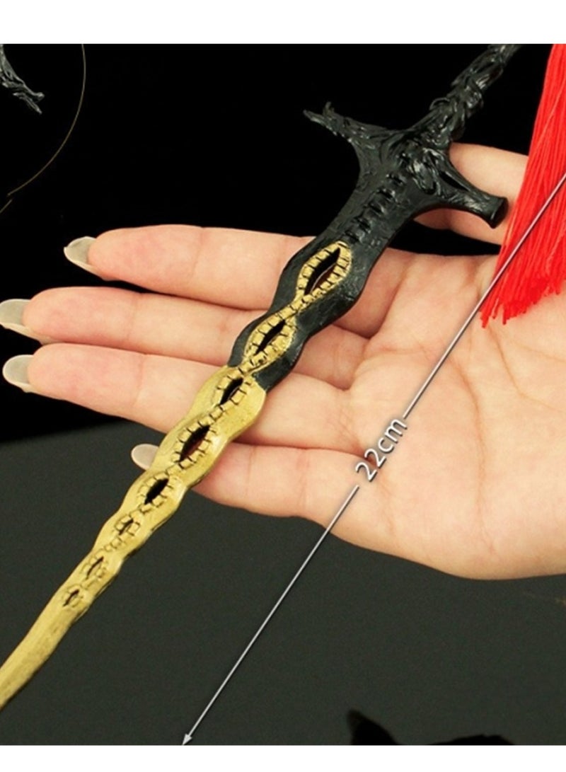 دعامات لعبة Elden Ring، سلاح معدني، زينة لعبة، سلسلة مفاتيح معدنية - Image 3