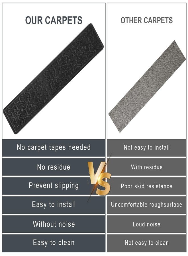 FlowaFoli Non-Slip Stair Treads for Wooden Steps, Stair Rugs, Peel & Stick Indoor Stair Carpet Runner, Resistant Indoor Runner for Kids, Elders and Pets with Reusable Adhesive - Image 5