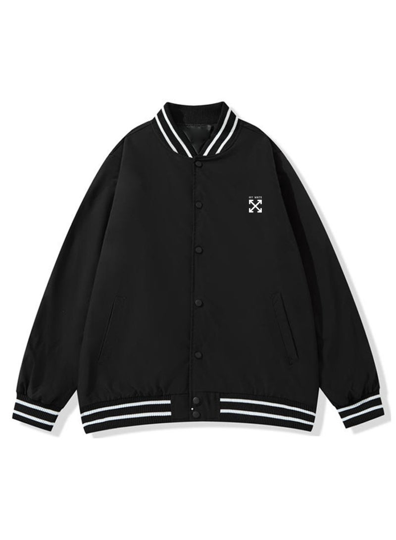أوف-وايت OFF-WHITE baseball uniform jacket for men and women - Image 3